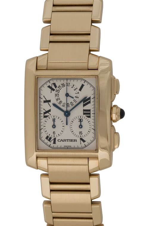 cartier tank chronograph watch|cartier tank francaise.